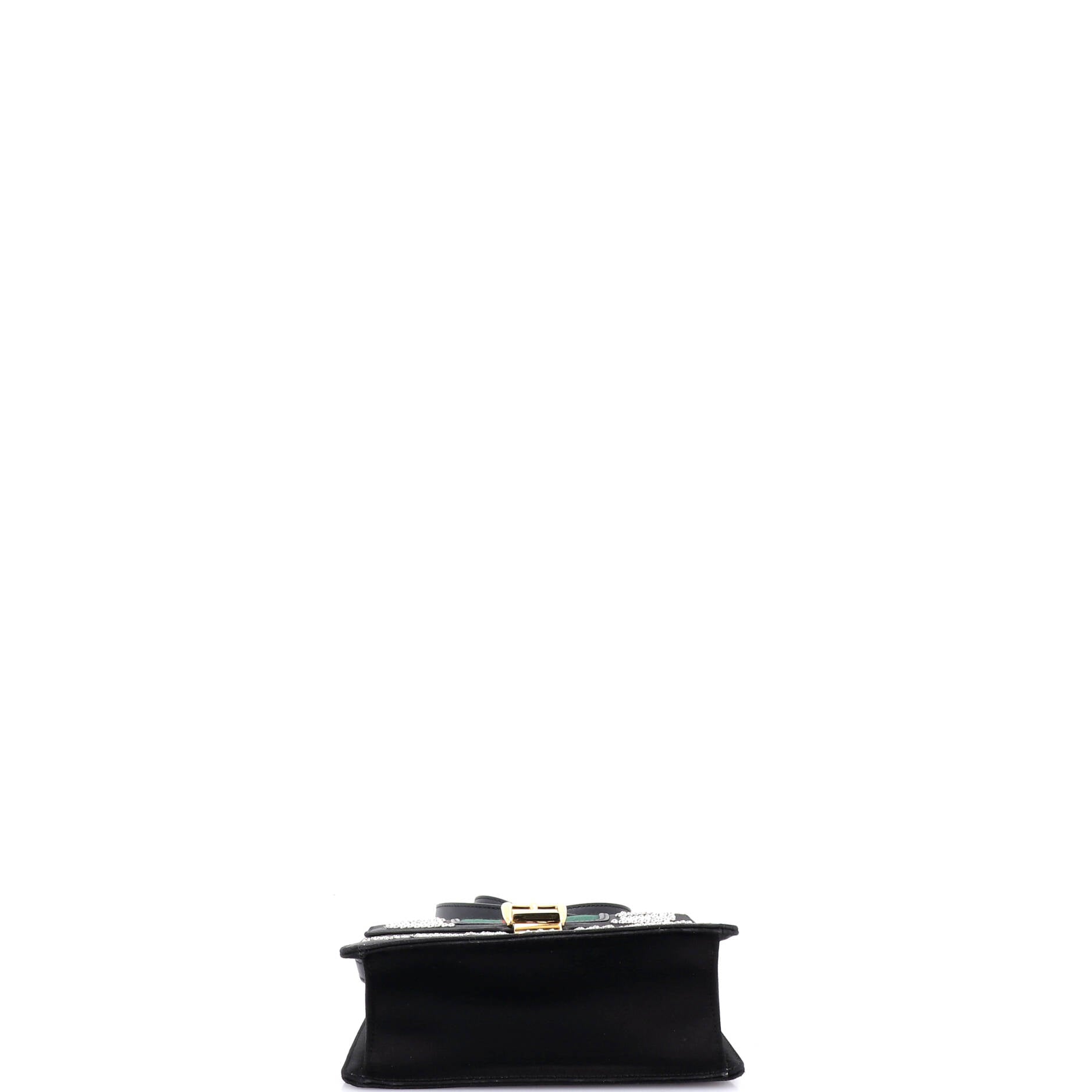 Sylvie Top Handle Bag Crystal Embellished Satin Mini