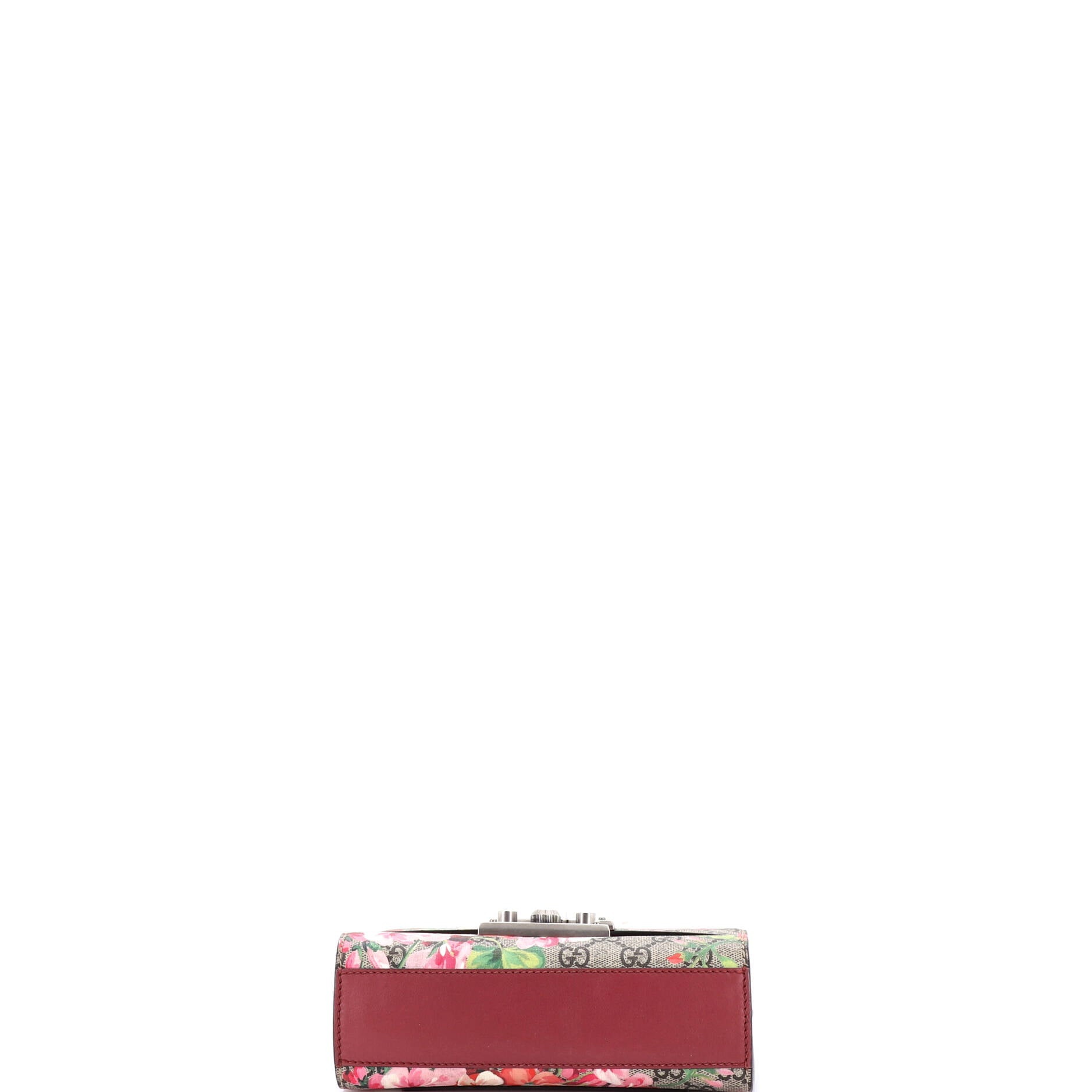 Padlock Shoulder Bag Blooms Print GG Coated Canvas Small
