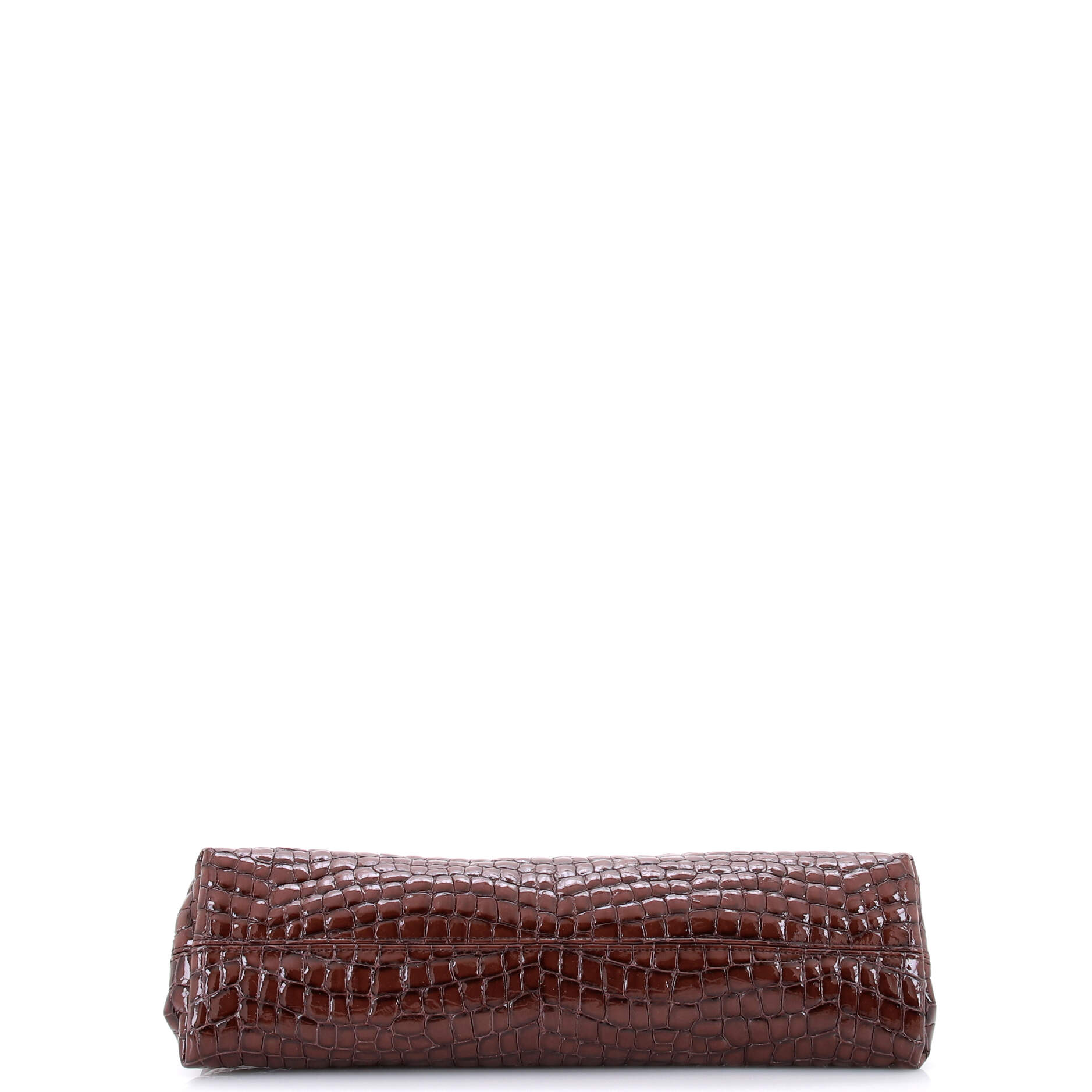 The Salon Clutch Bag Crocodile Embossed Leather