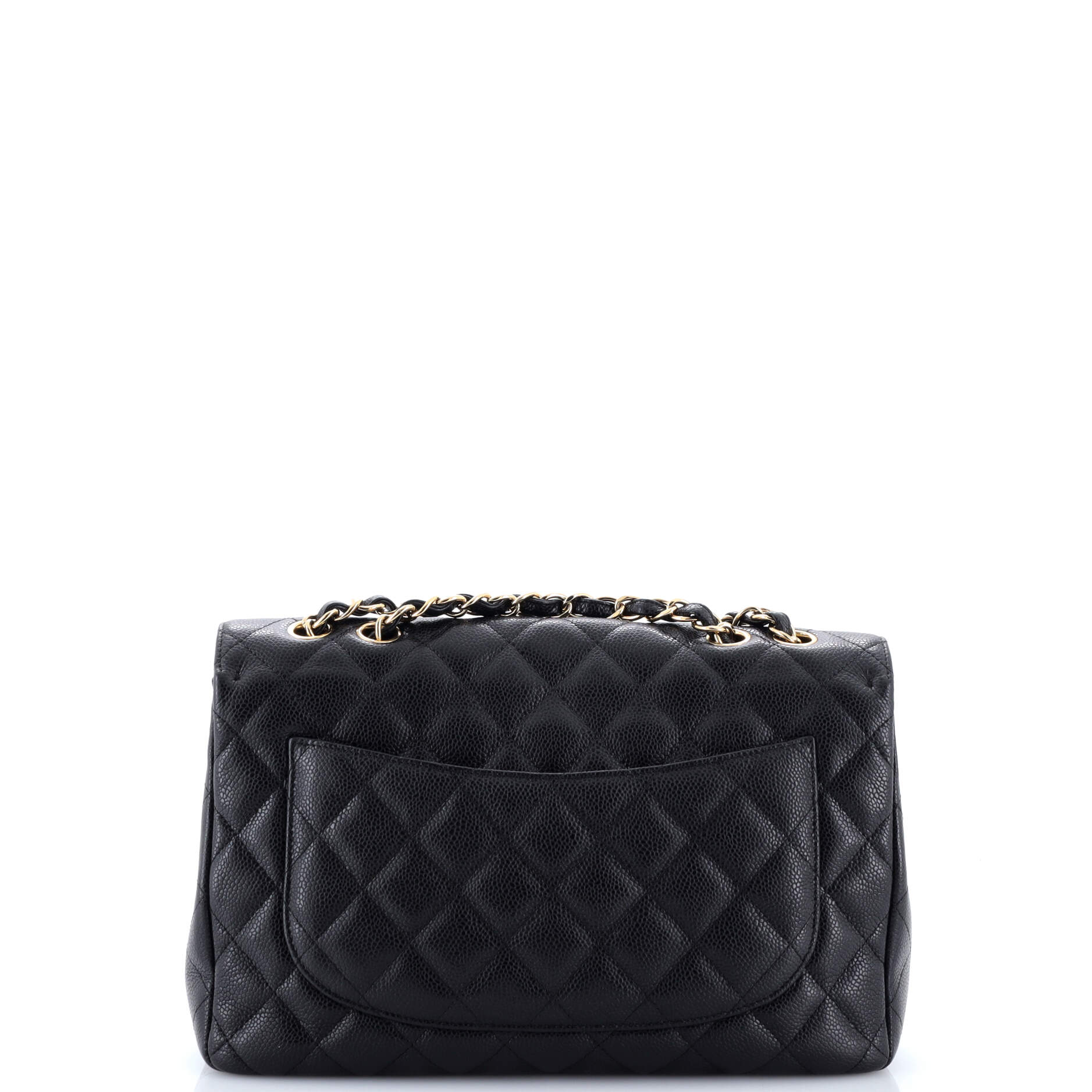 Classic Single Flap Bag Quilted Caviar Jumbo