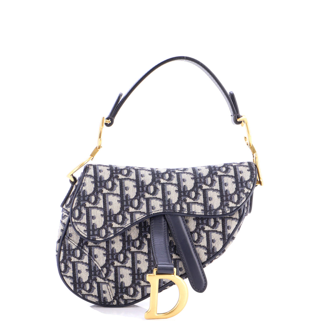Saddle Handbag Oblique Canvas Mini