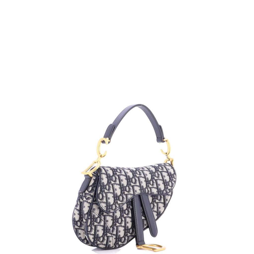 Saddle Handbag Oblique Canvas Mini
