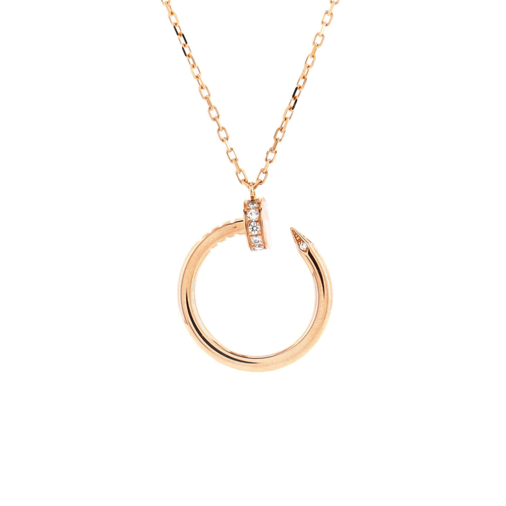 Juste un Clou Pendant Necklace 18K Rose Gold with Diamonds