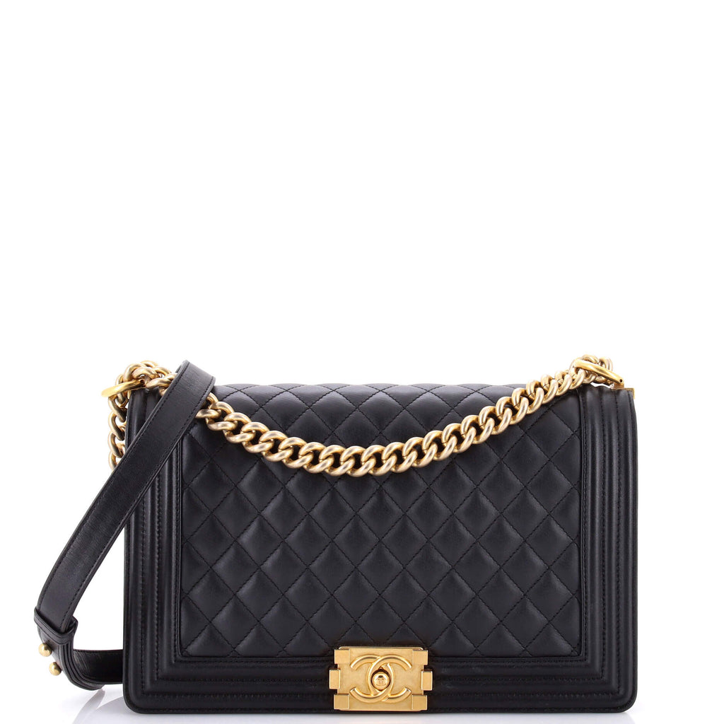 Boy Flap Bag Quilted Calfskin New Medium