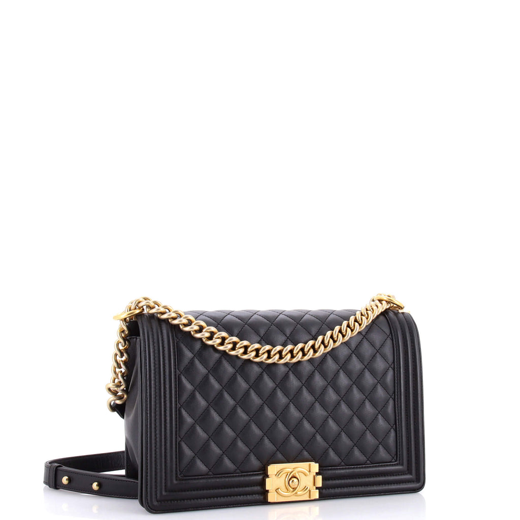 Boy Flap Bag Quilted Calfskin New Medium