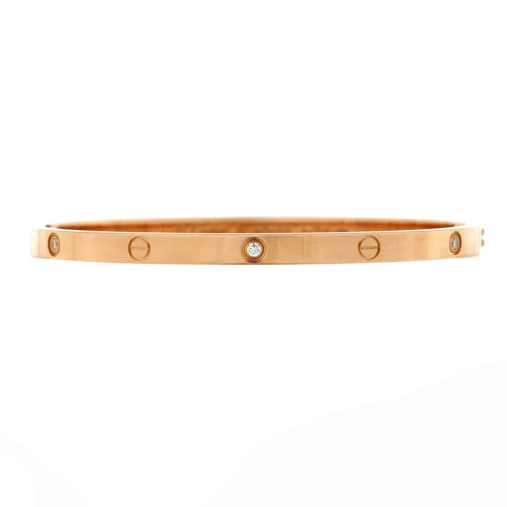 Love 6 Diamond Bracelet 18K Rose Gold and Diamonds Small 18