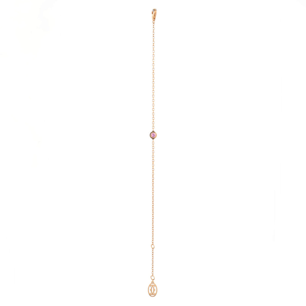 D'Amour Bracelet 18K Rose Gold with Pink Sapphire