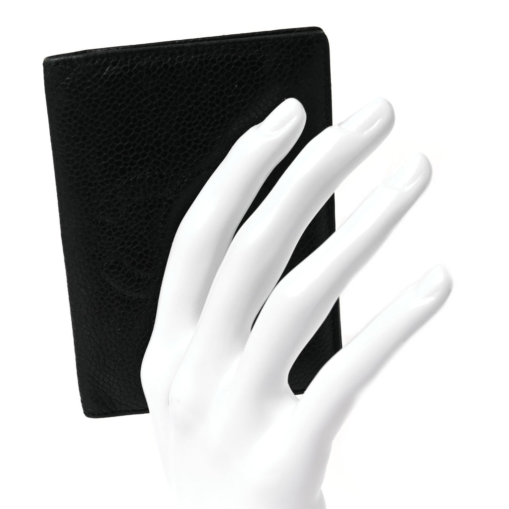 Caviar Timeless CC  Holder Wallet Black