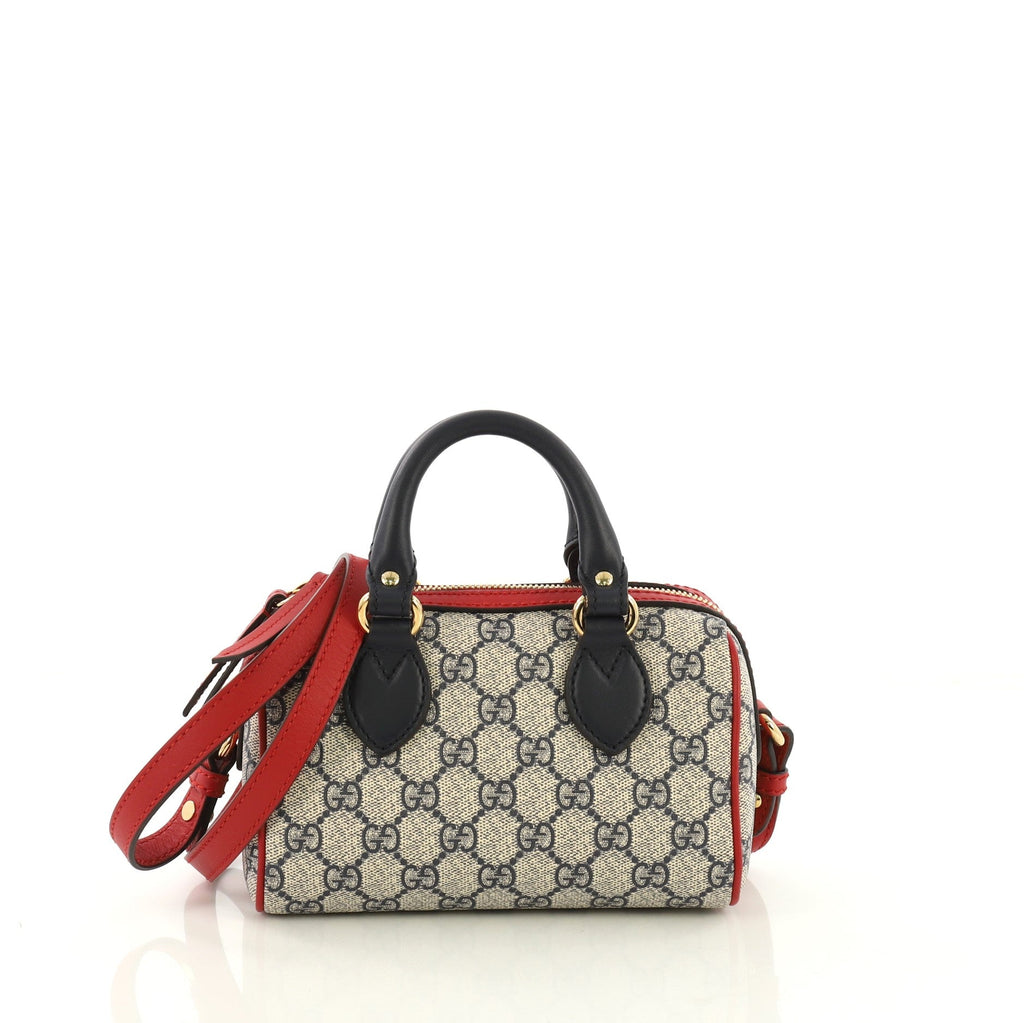 Convertible Boston Bag GG Coated Canvas Mini