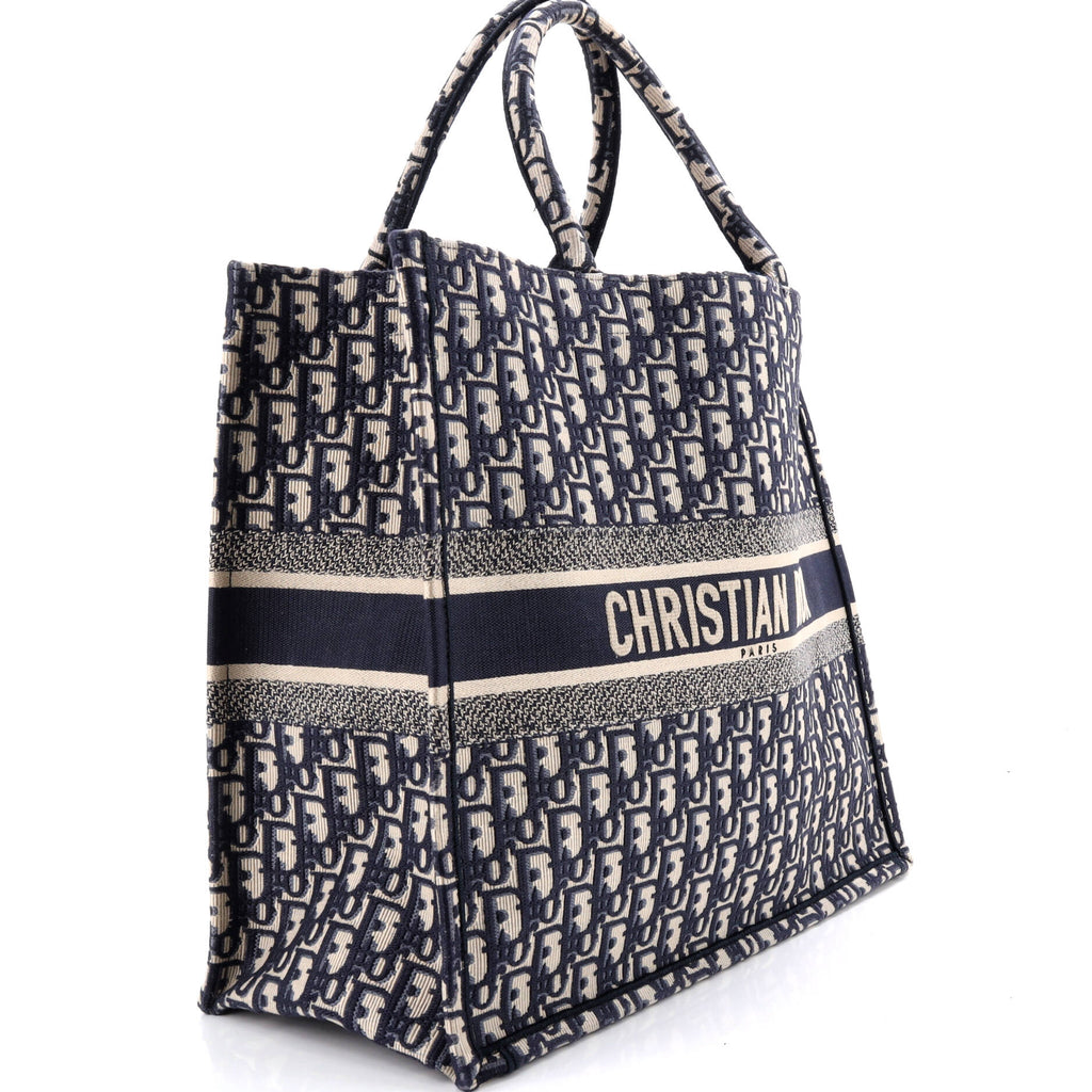 Book Tote Oblique Canvas Large