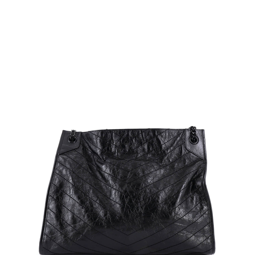 Niki Shopping Tote Matelasse Chevron Leather Large