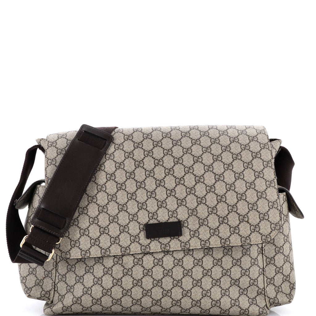 Diaper Bag GG Coated Canvas