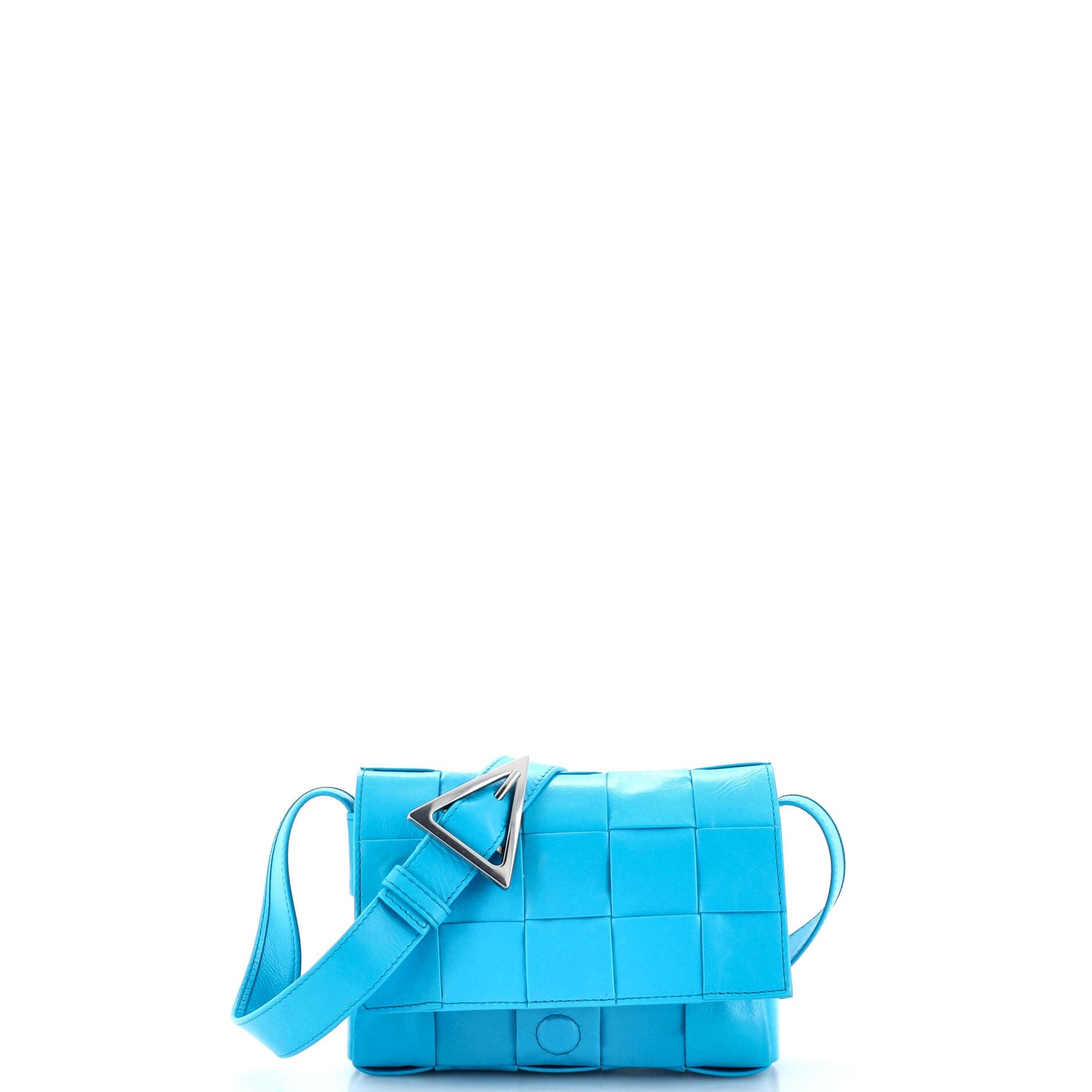 Cassette Crossbody Bag Maxi Intrecciato Leather Small