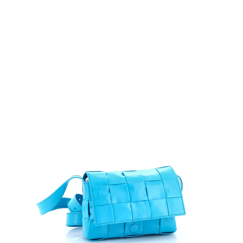 Cassette Crossbody Bag Maxi Intrecciato Leather Small
