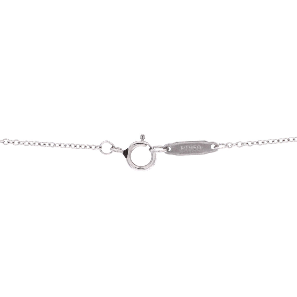 Heart Lock Pendant Necklace Platinum and Diamonds