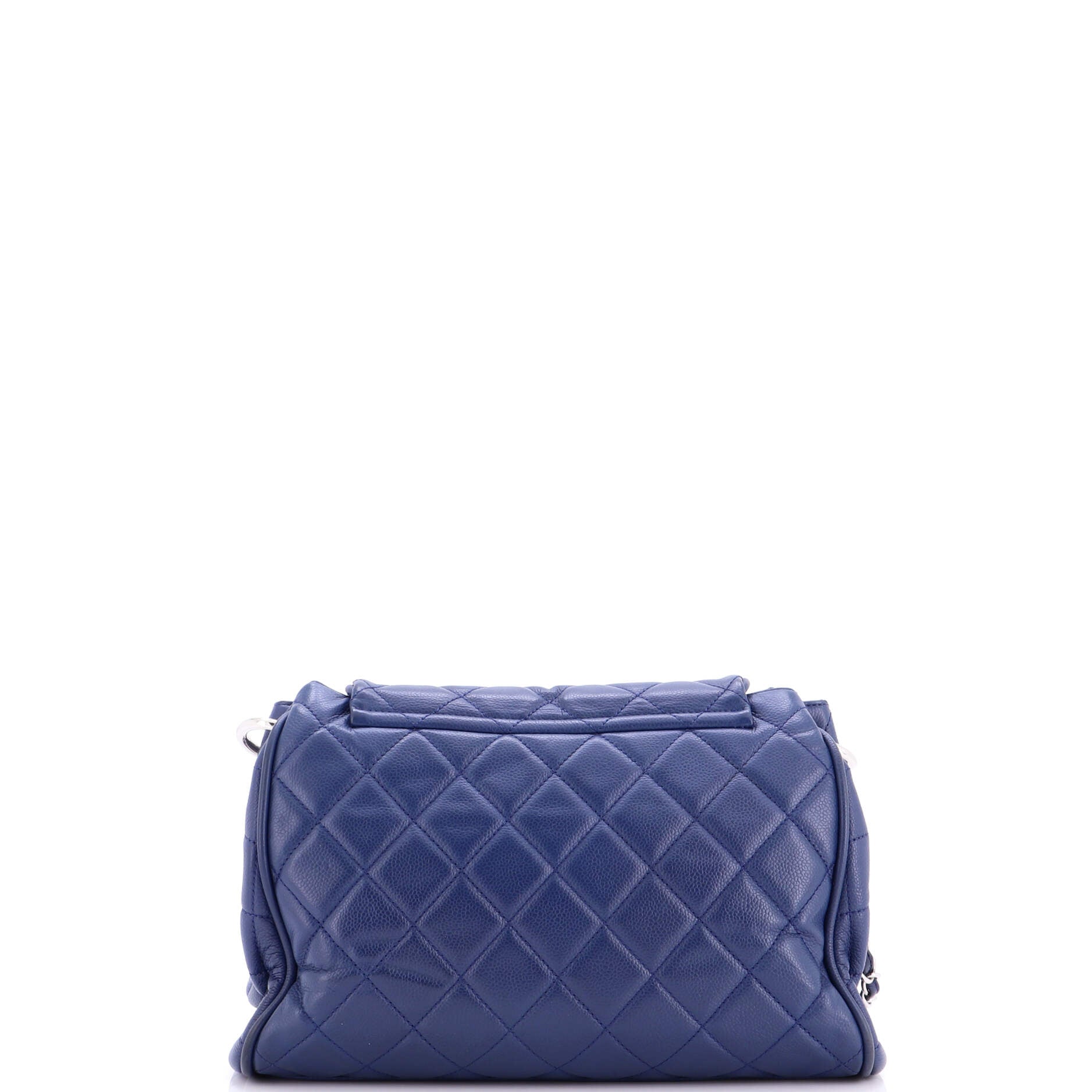 Timeless Accordion Flap Bag Quilted Caviar