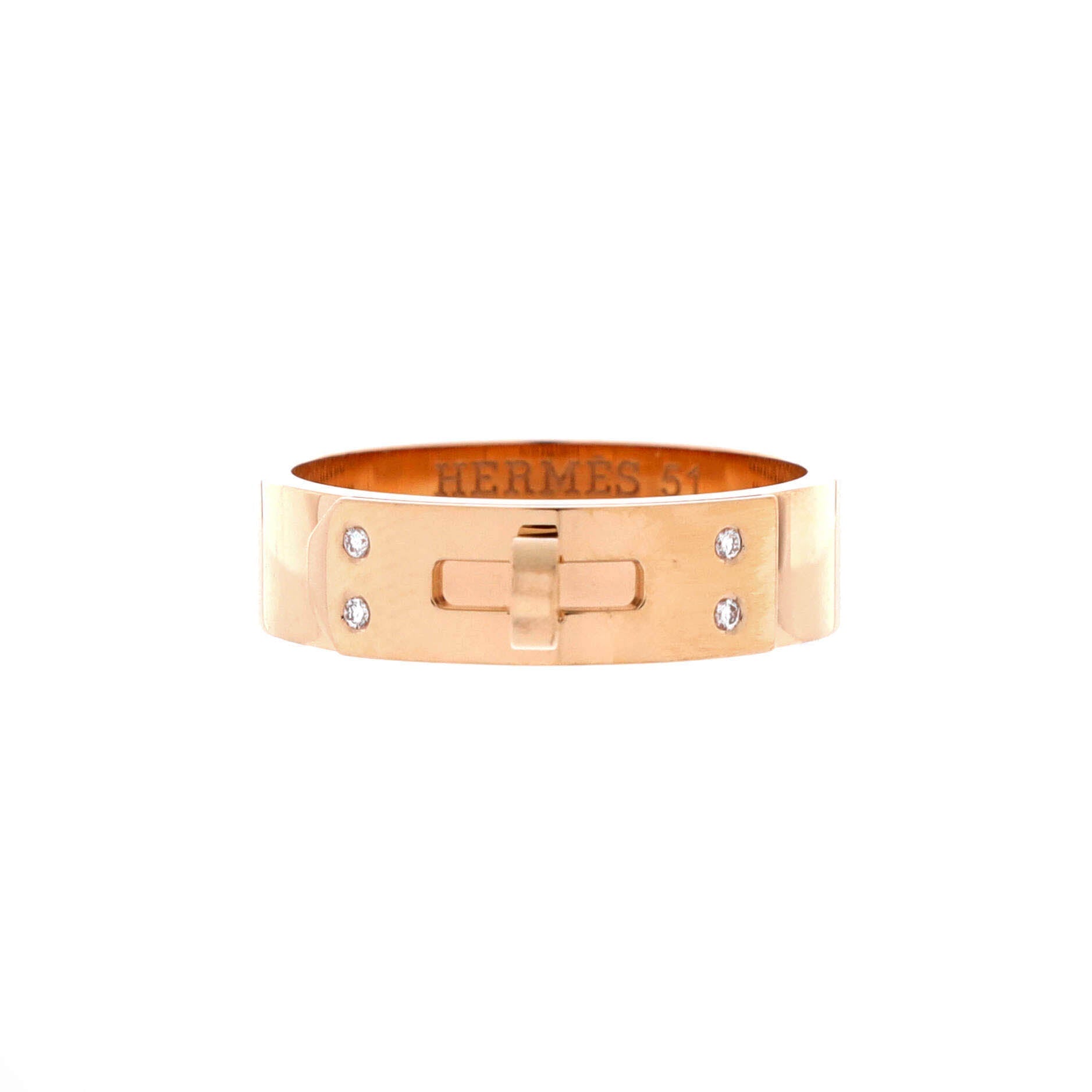 Kelly Ring 18K Rose Gold with Diamonds PM