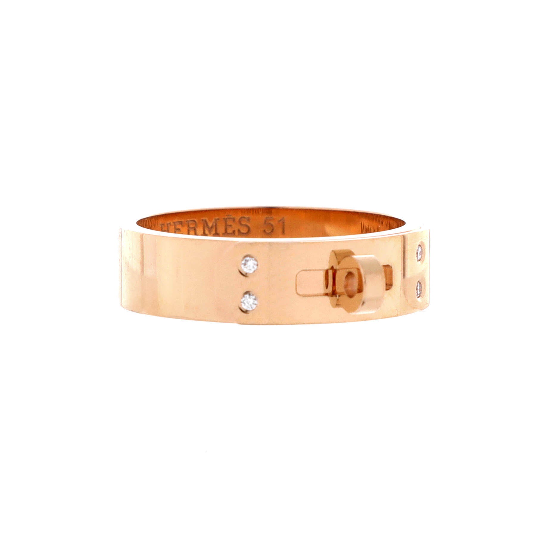 Kelly Ring 18K Rose Gold with Diamonds PM