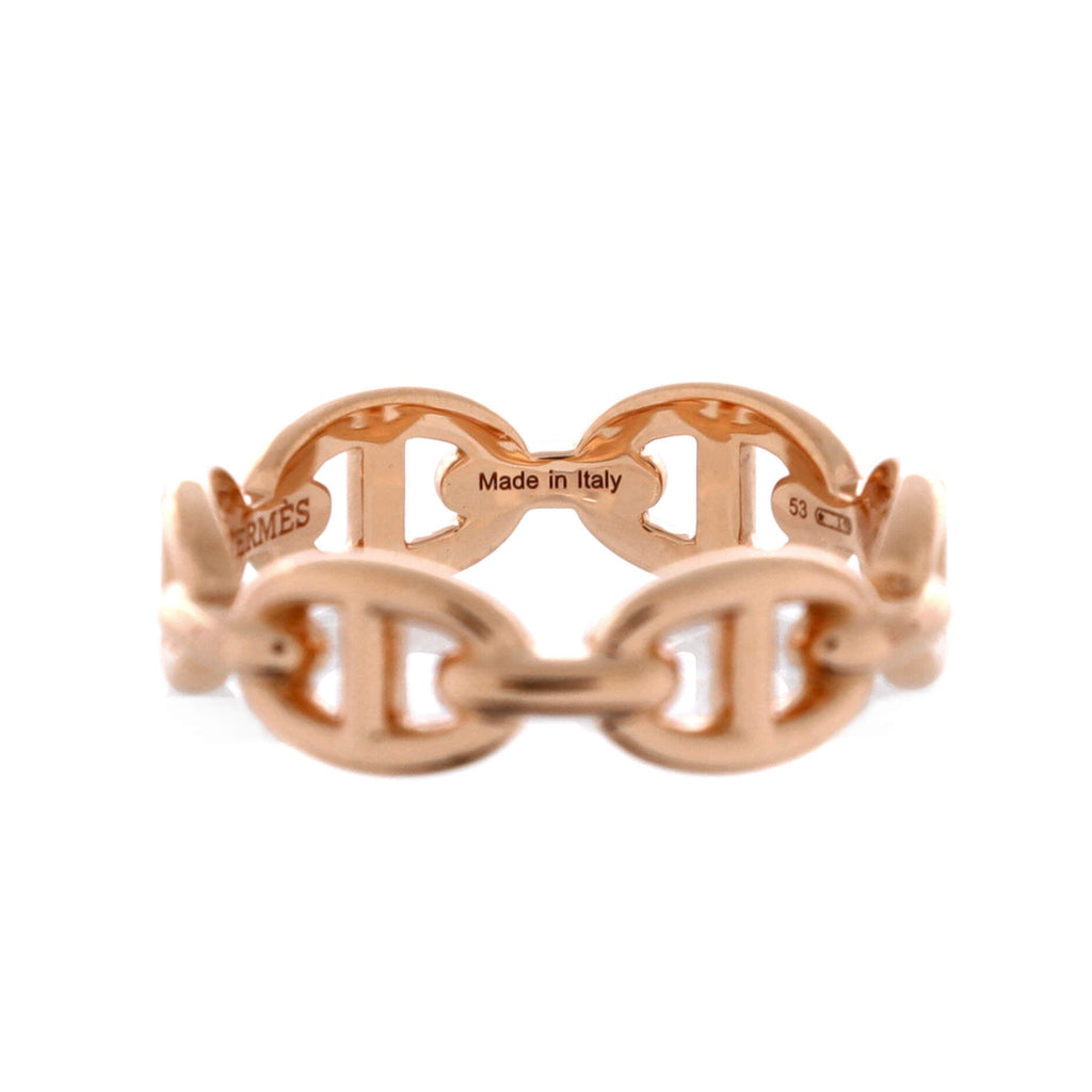 Chaine d'Ancre Enchainee Ring 18K Rose Gold Small