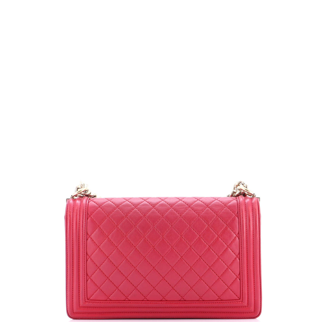 Boy Flap Bag Quilted Lambskin New Medium
