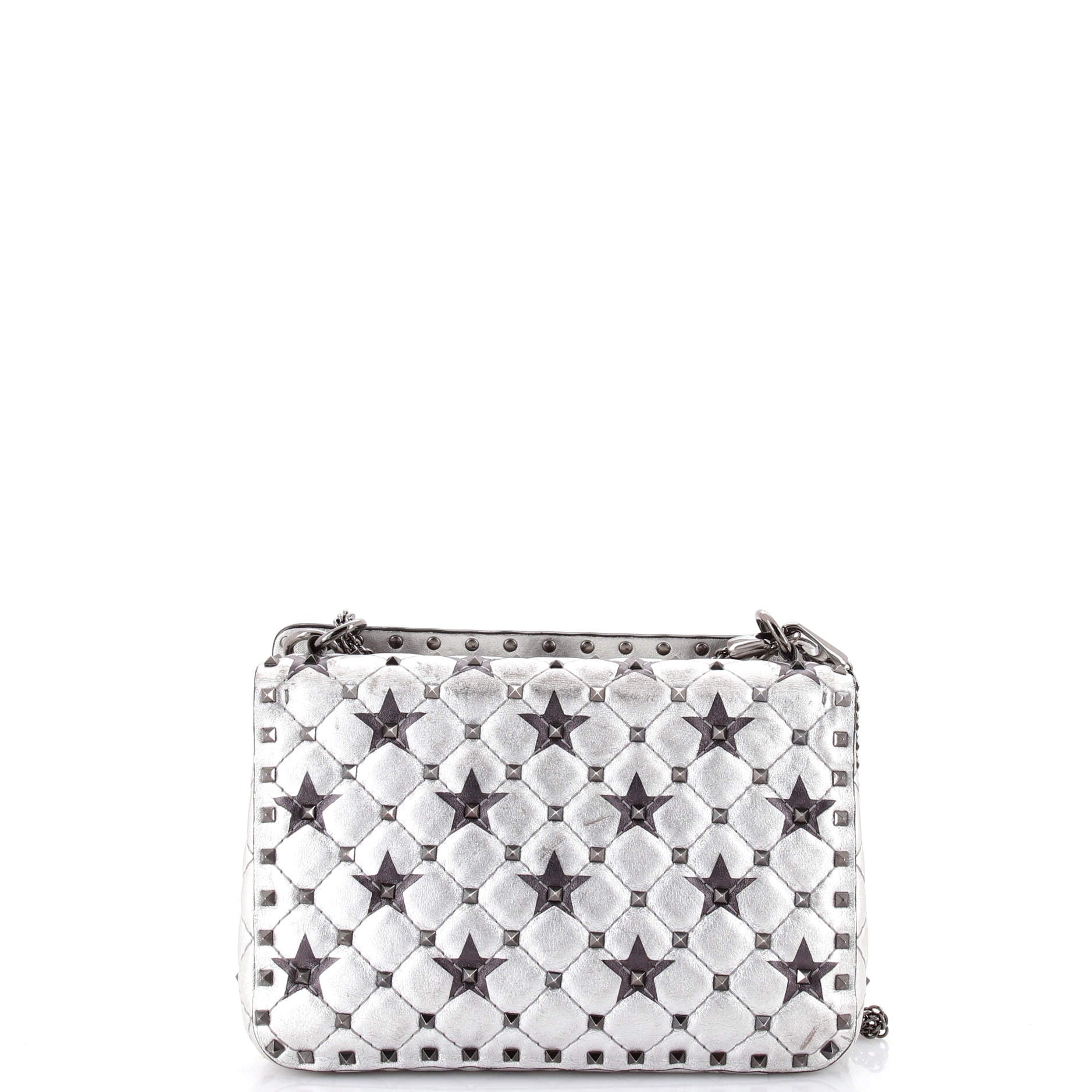 Rockstud Spike Flap Bag Quilted Leather Medium