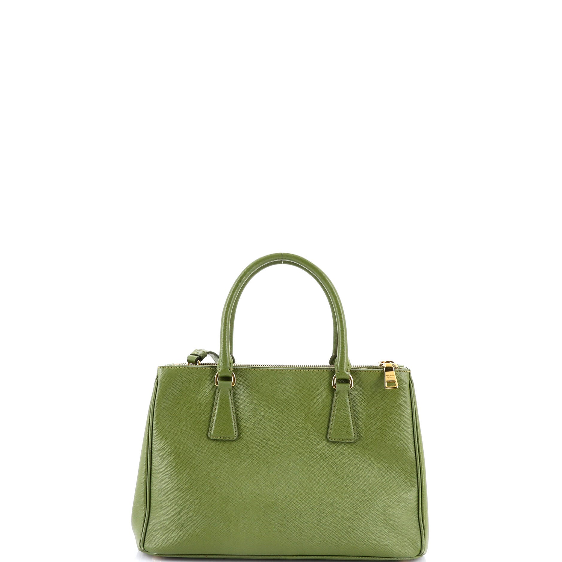 Double Zip Lux Tote Saffiano Leather Small