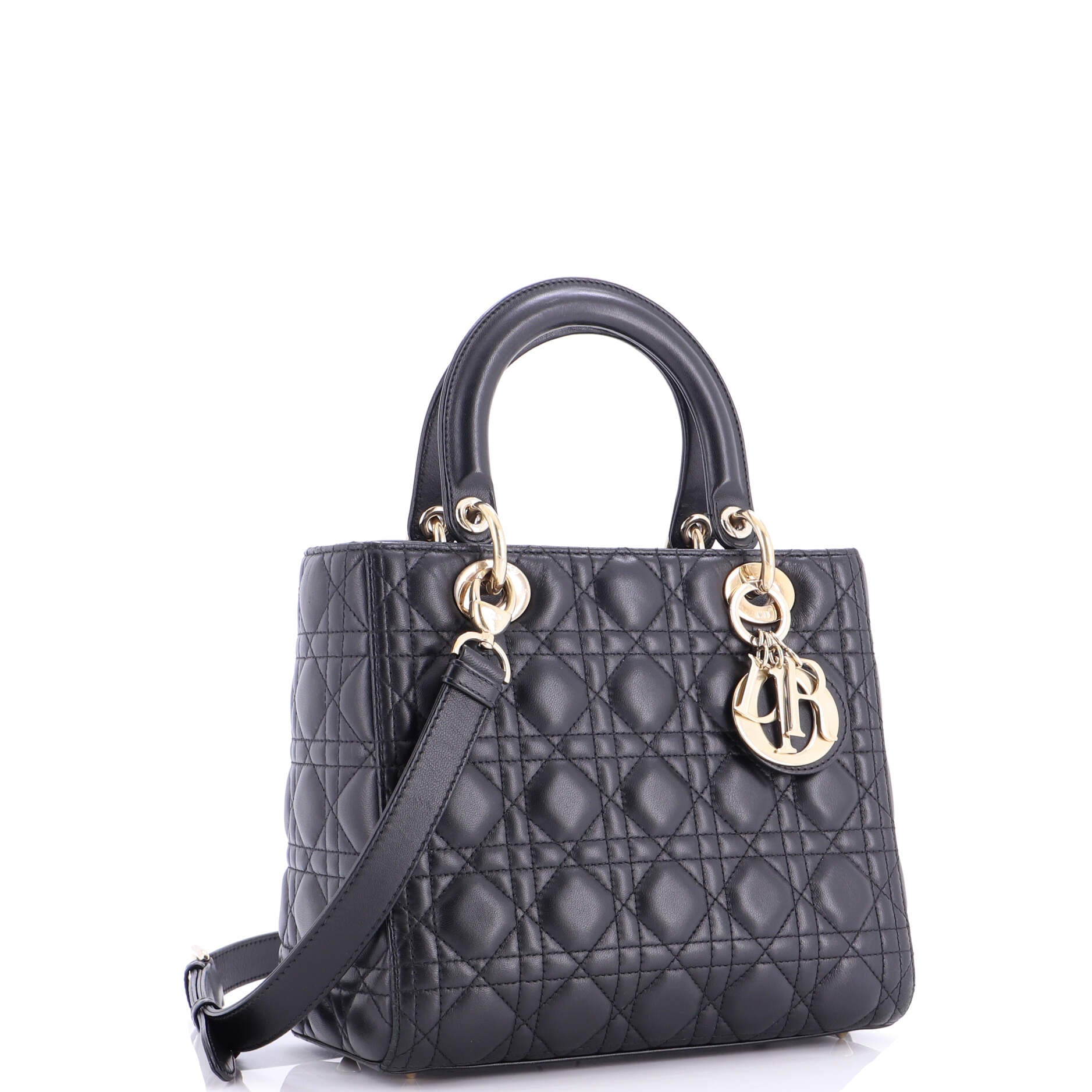 Lady Dior Bag Cannage Quilt Lambskin Medium