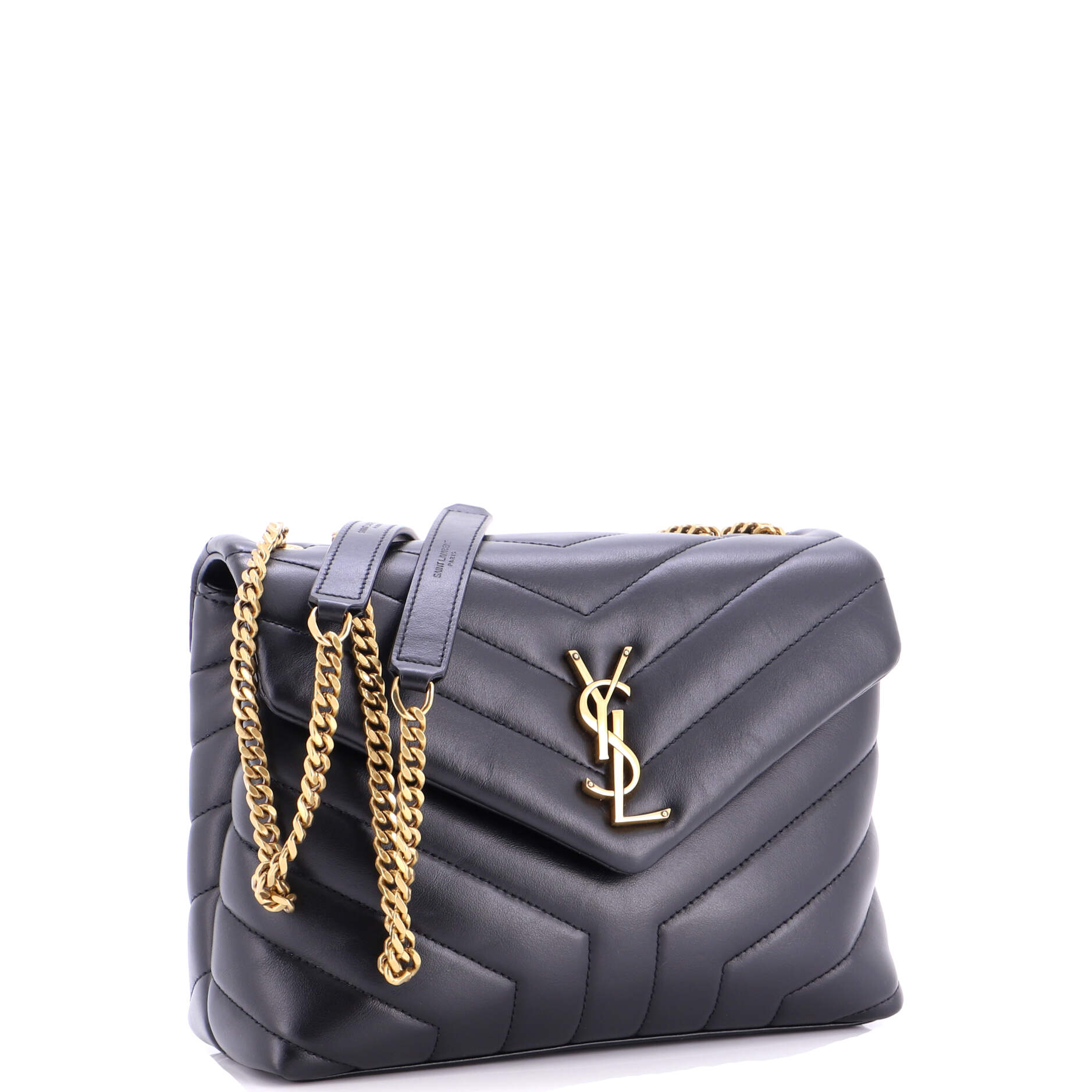 Loulou Shoulder Bag Matelasse Chevron Leather Small