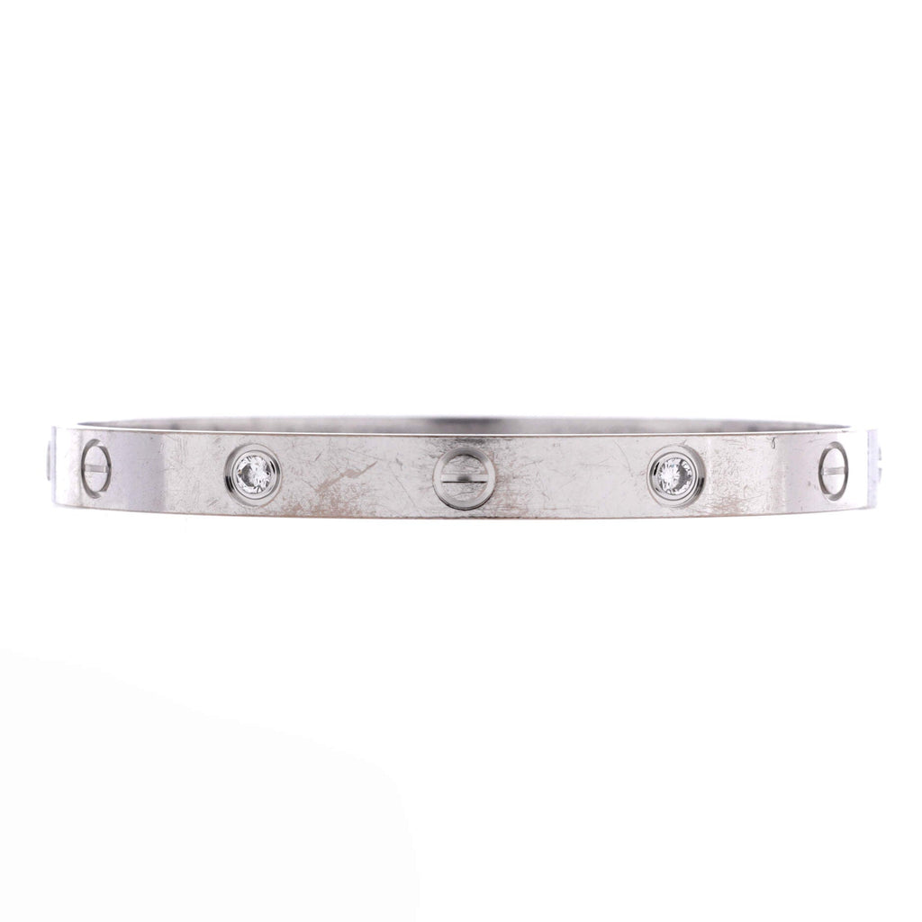 Love 4 Diamond Bracelet 18K White Gold and Diamonds