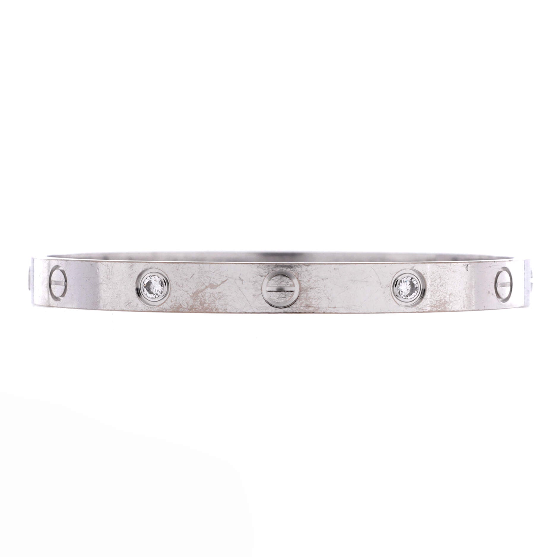 Love 4 Diamond Bracelet 18K White Gold and Diamonds