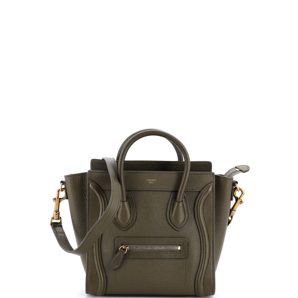 Luggage Bag Grainy Leather Nano