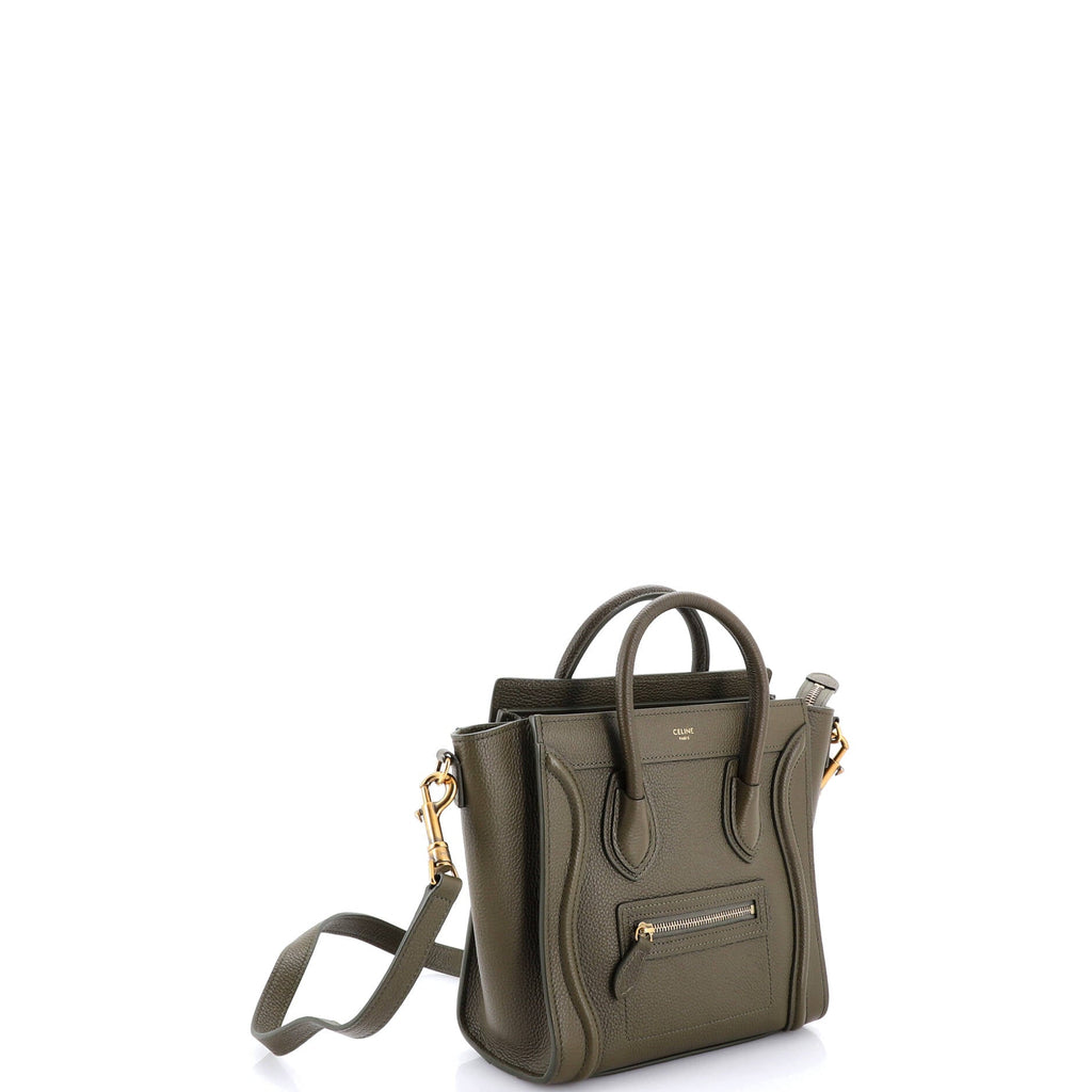 Luggage Bag Grainy Leather Nano