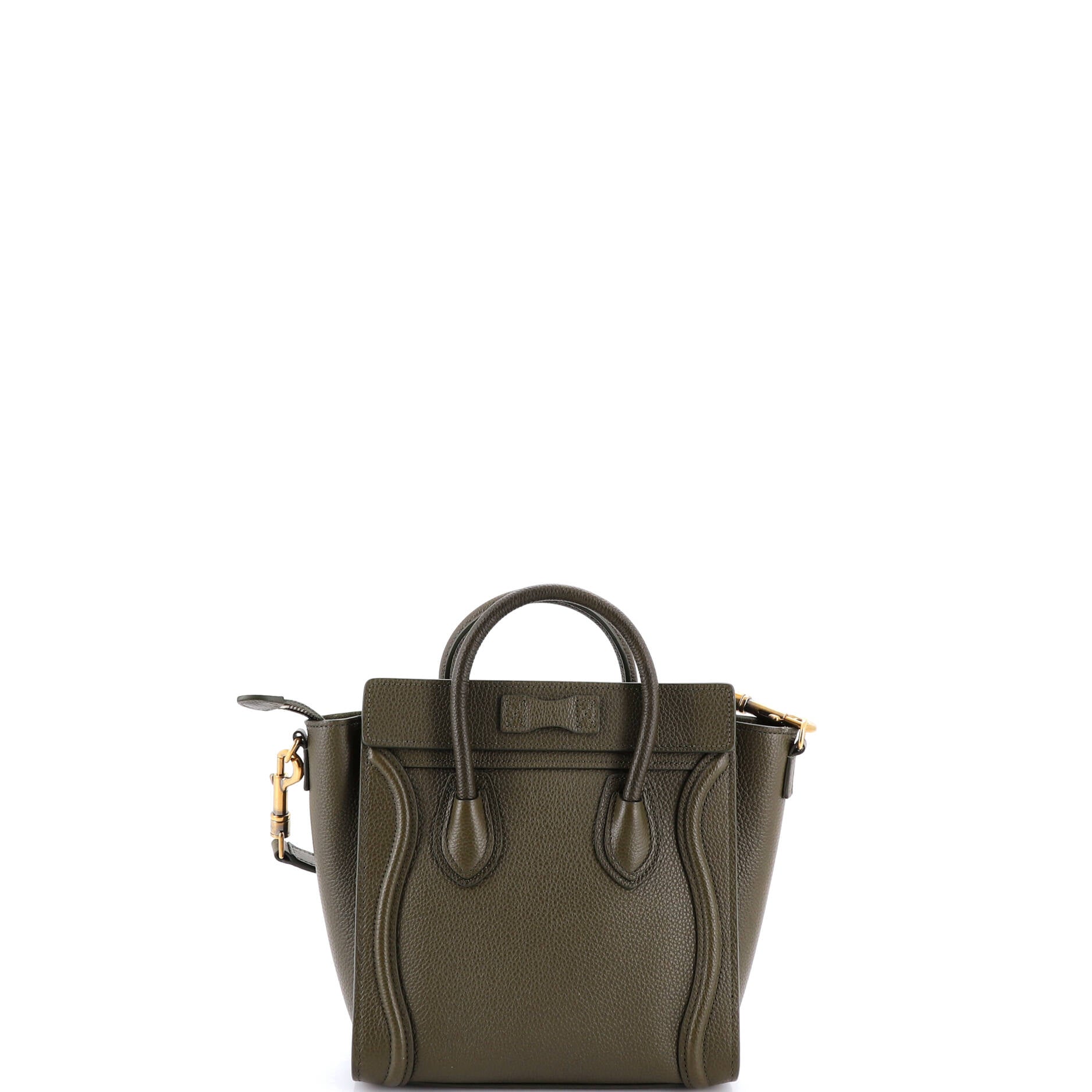 Luggage Bag Grainy Leather Nano