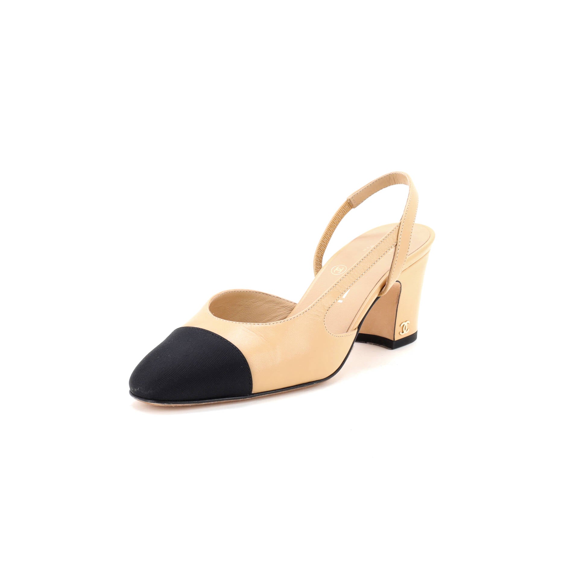 Women’s Cap Toe Slingback Pumps Leather