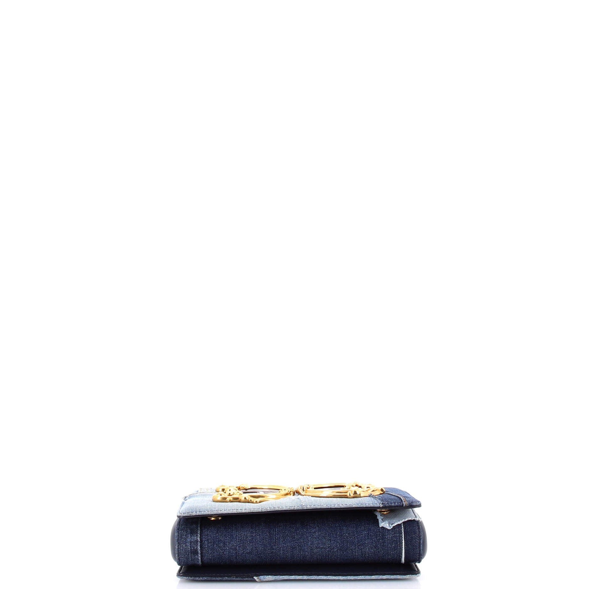 DG Girls Flap Bag Patchwork Denim Small