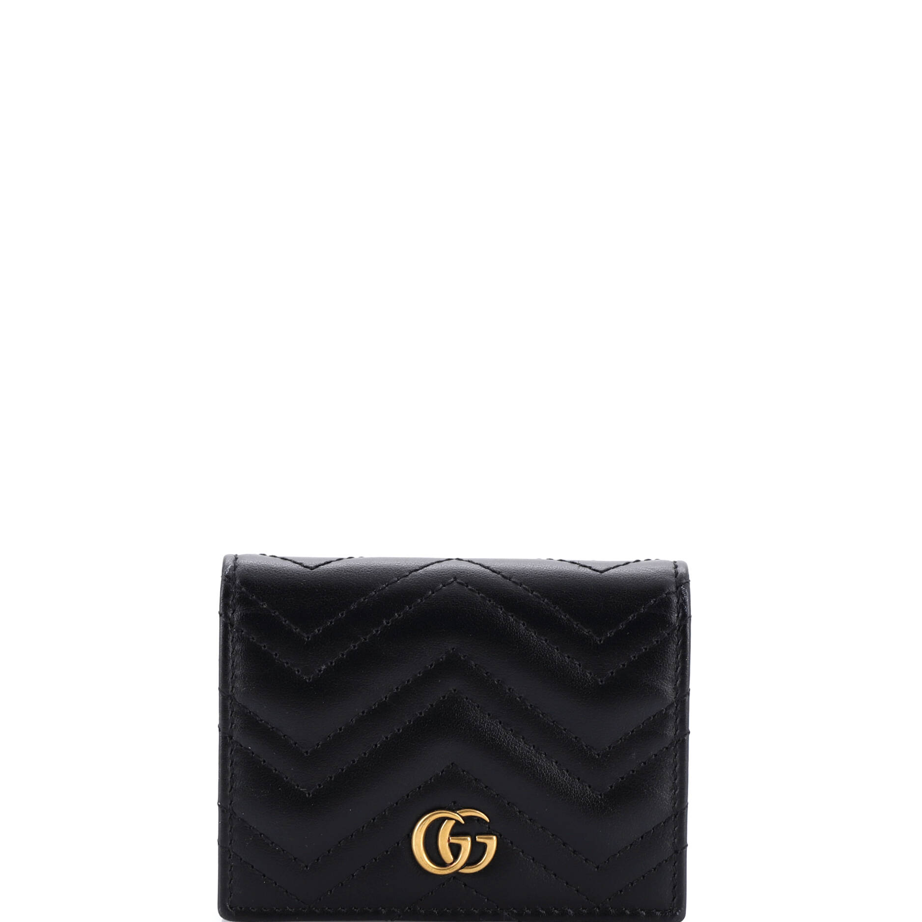 GG Marmont Trifold Wallet Matelasse Leather Compact