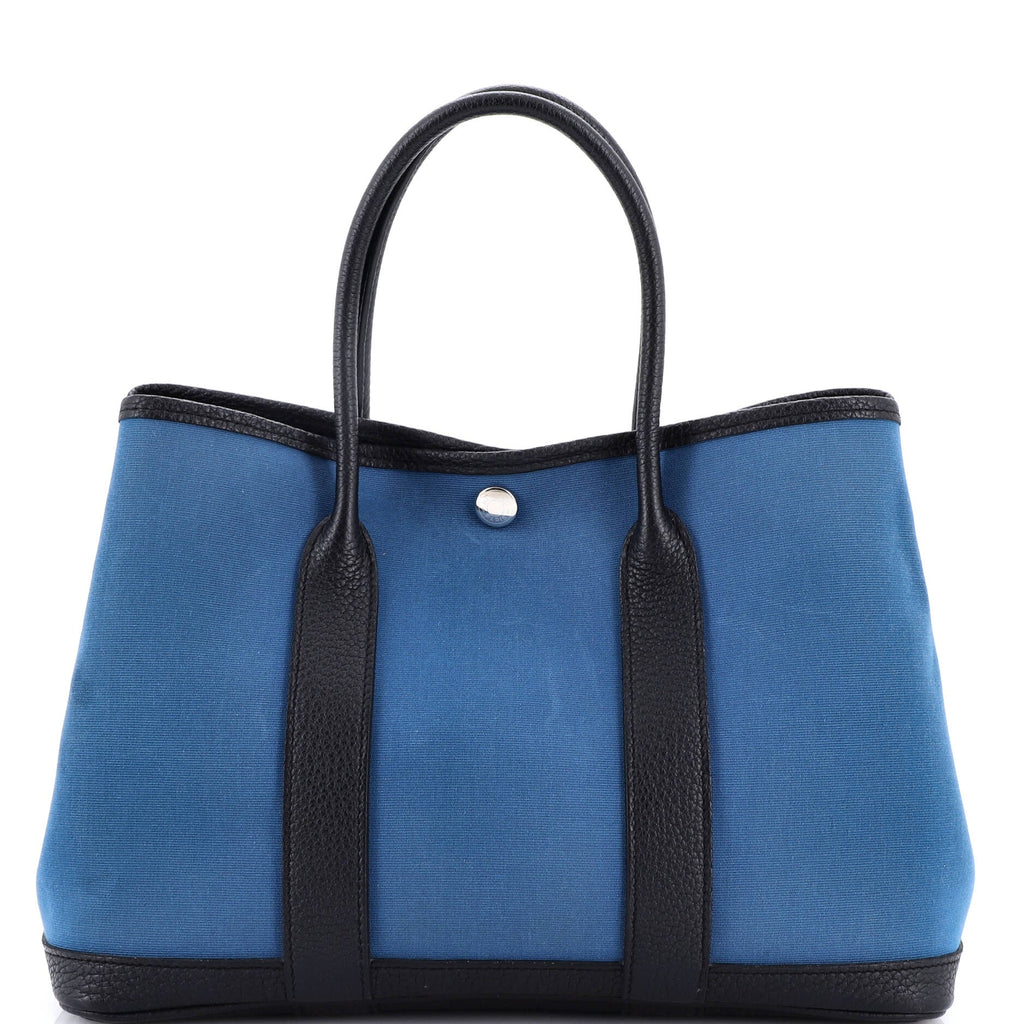 Garden Party Tote Toile and Leather 30