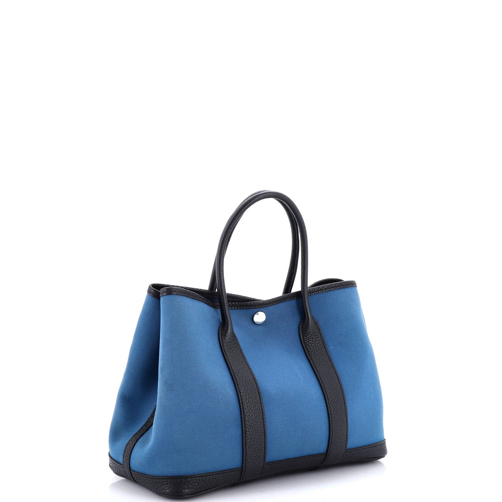 Garden Party Tote Toile and Leather 30