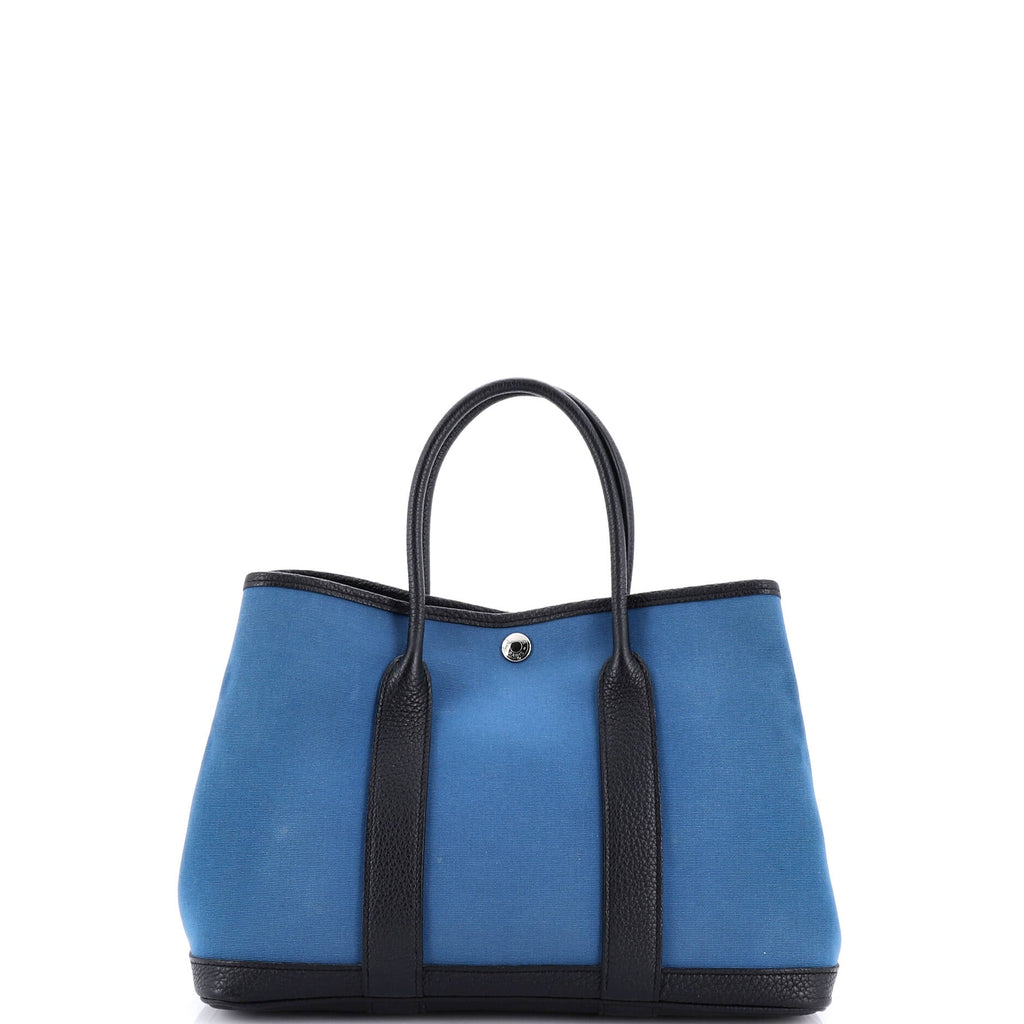 Garden Party Tote Toile and Leather 30
