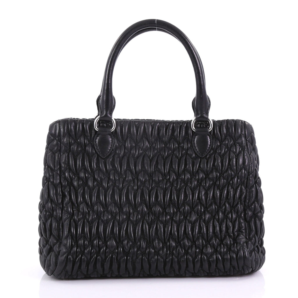 Crystal Convertible Tote Matelasse Leather Mini