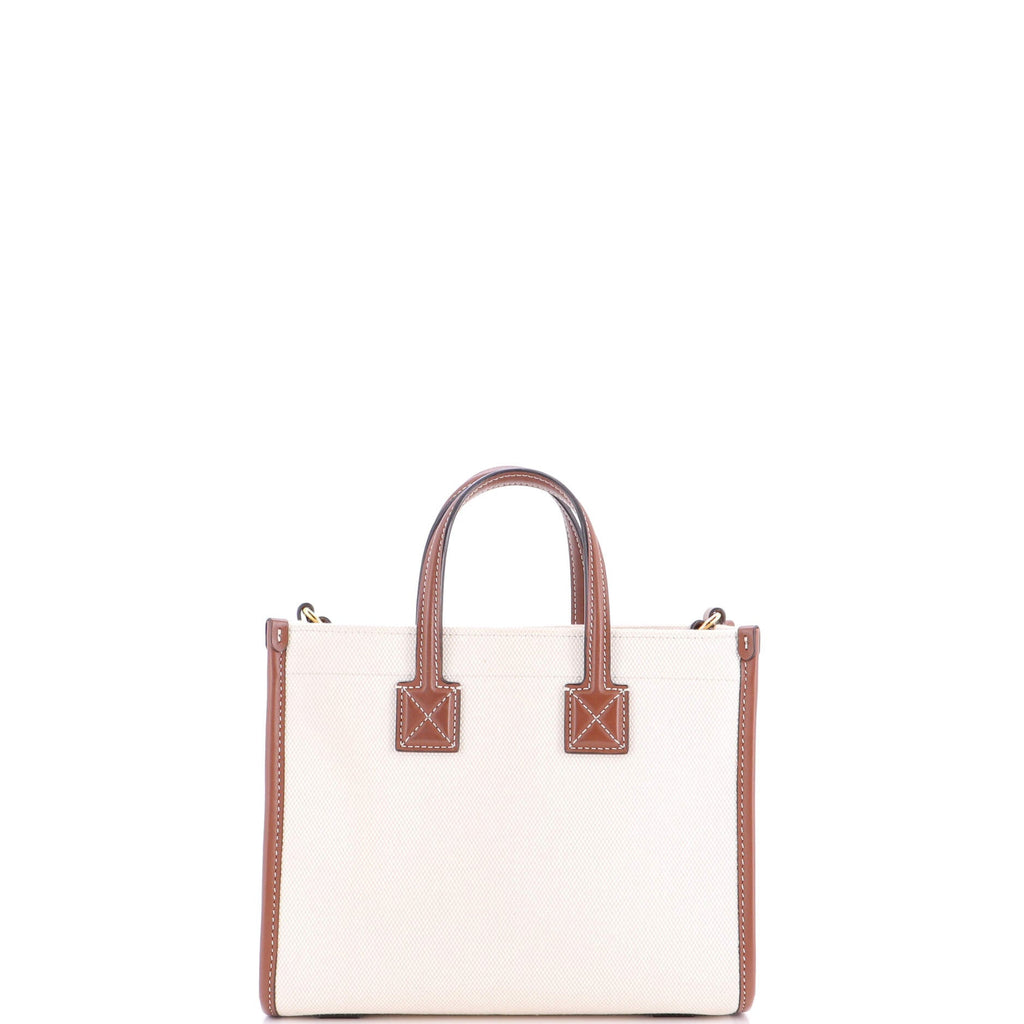 Freya Shopping Tote Canvas with Leather Mini