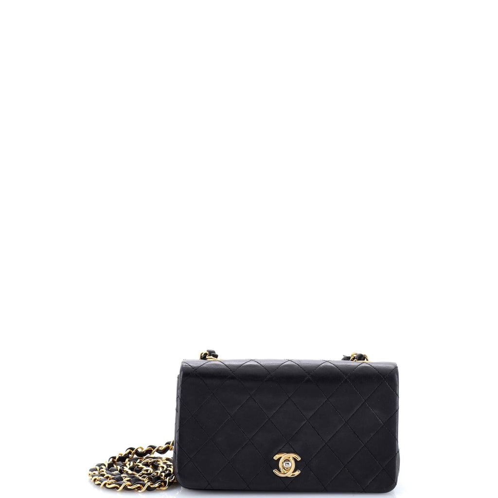 Vintage Full Flap Bag Quilted Lambskin Mini