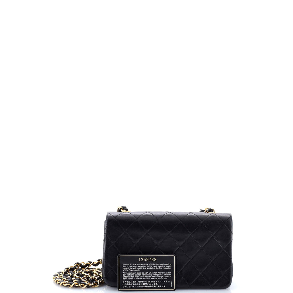 Vintage Full Flap Bag Quilted Lambskin Mini