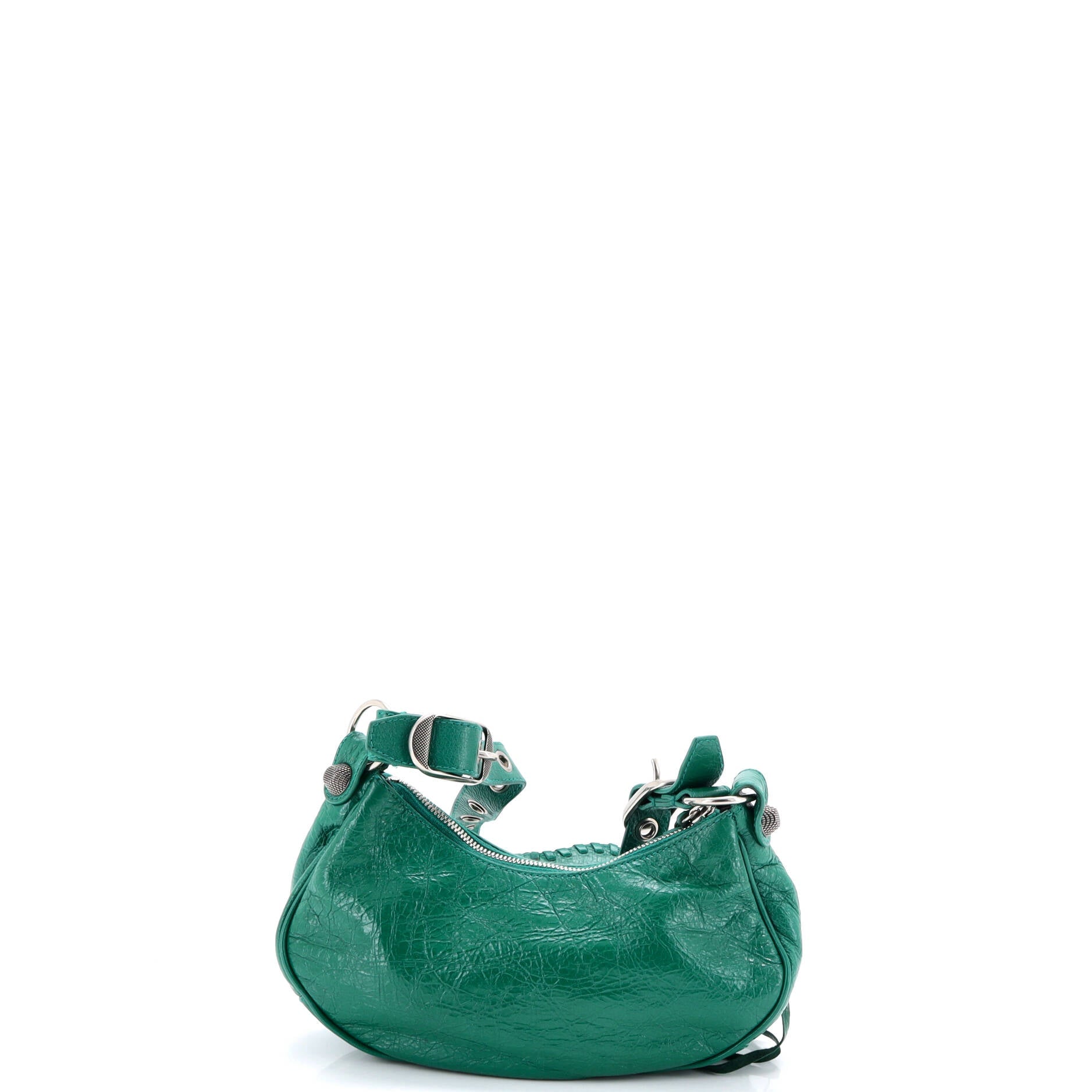 Le Cagole Giant Studs Shoulder Bag Leather XS