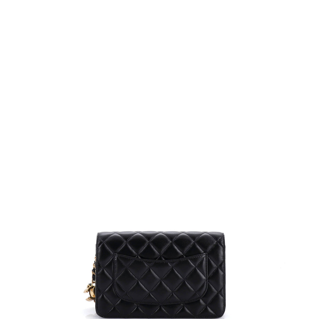 Multi CC Wallet on Chain Quilted Lambskin