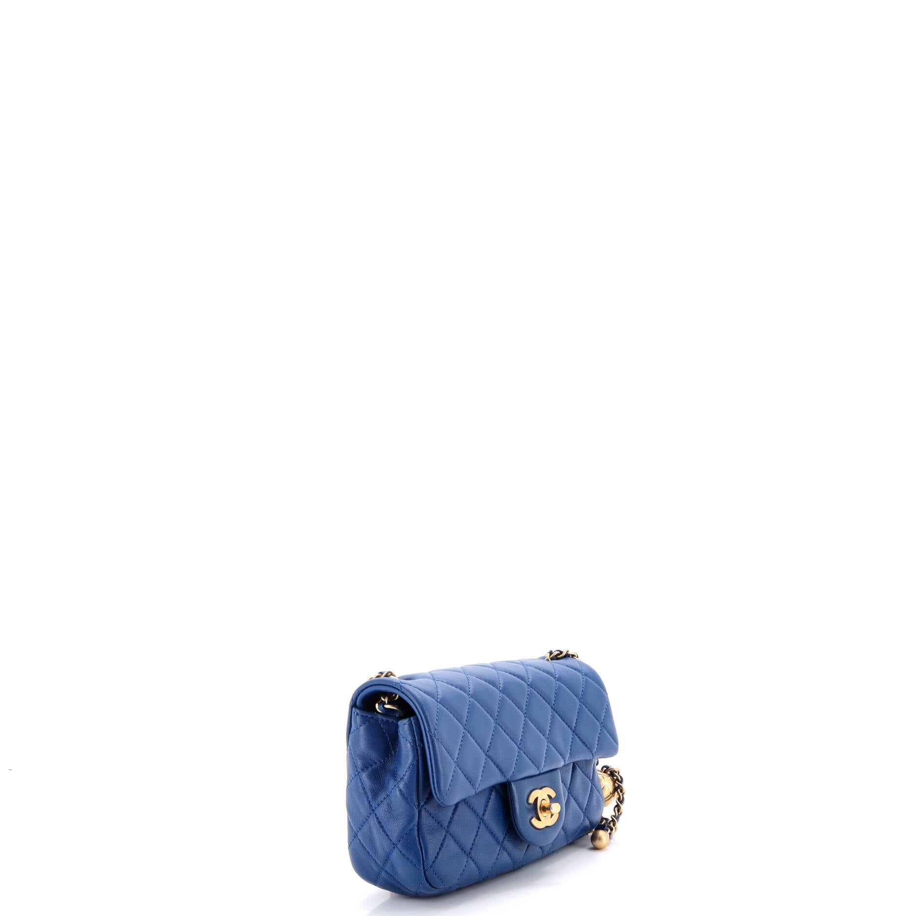 Pearl Crush Flap Bag Quilted Lambskin Mini