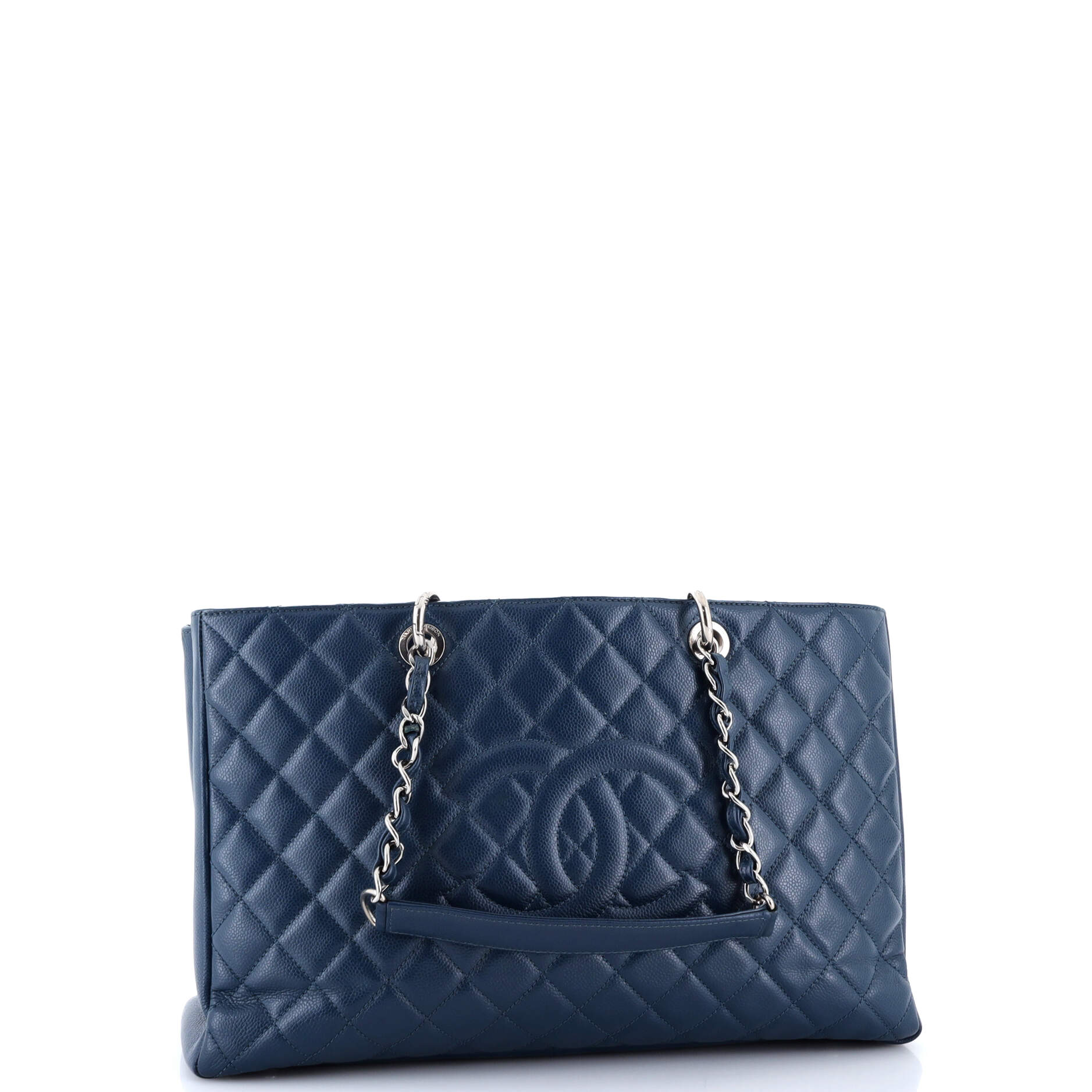 Grand Shopping Tote Quilted Caviar XL