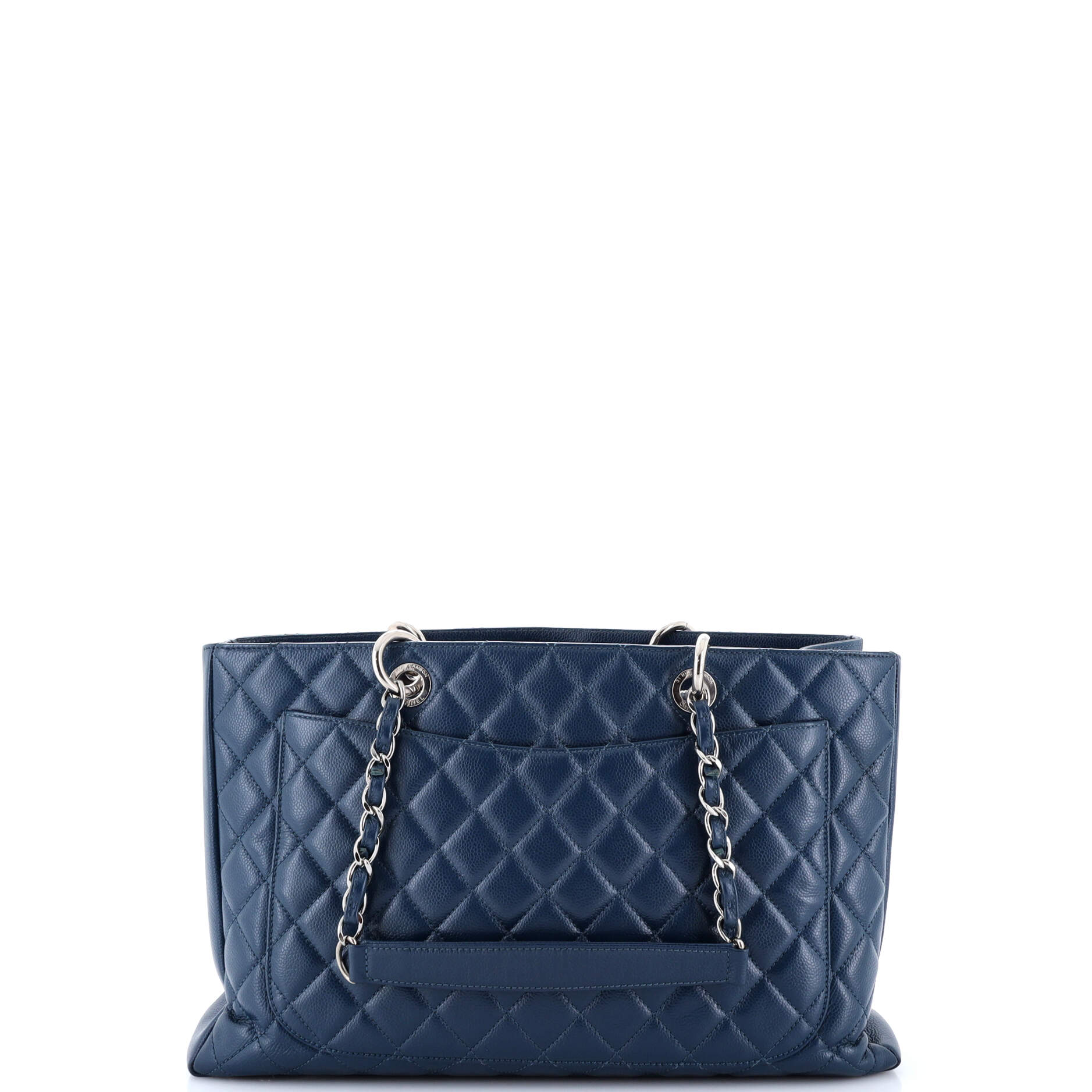 Grand Shopping Tote Quilted Caviar XL