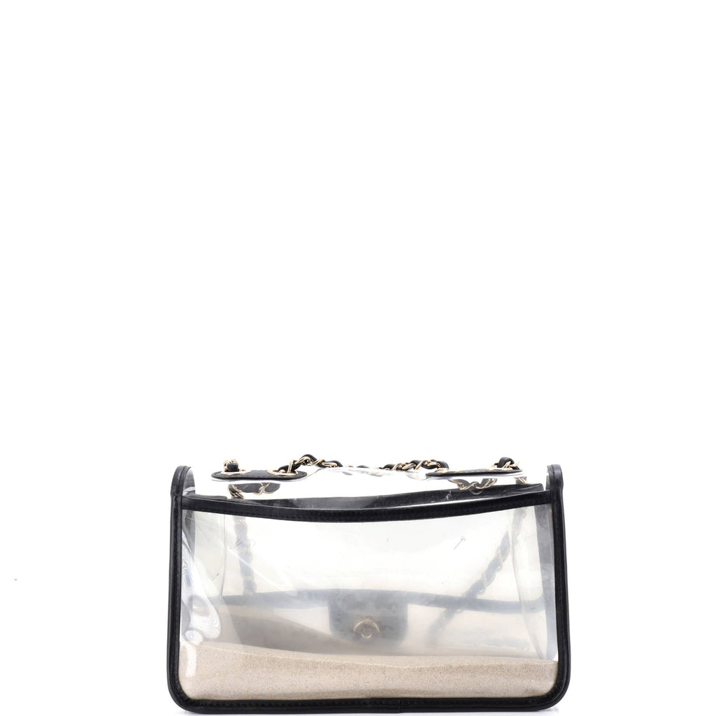 Sand By The Sea Flap Bag PVC with Lambskin Medium