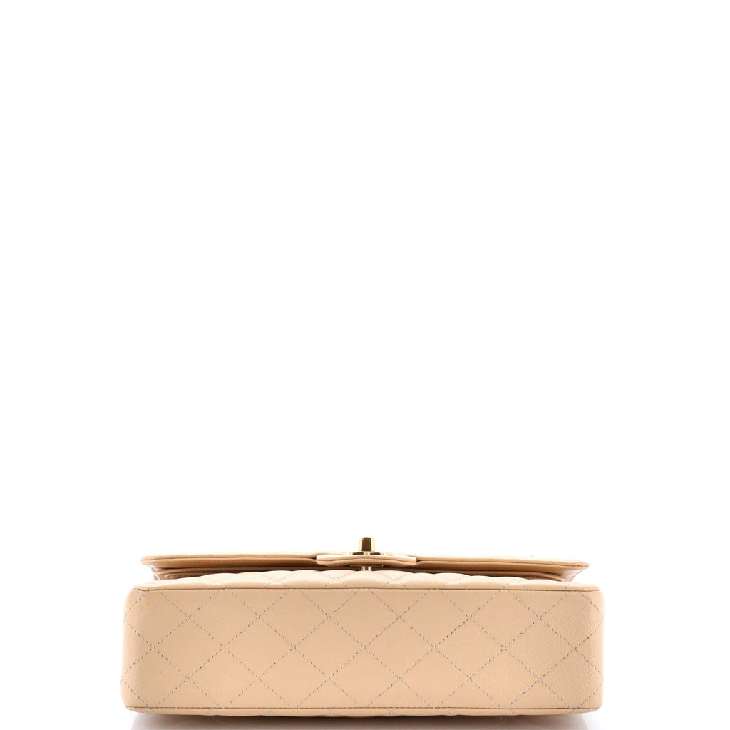 Classic Double Flap Bag Quilted Caviar Medium